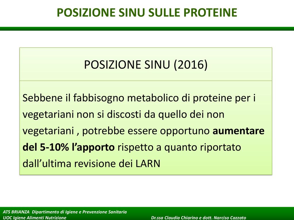 LE PROTEINE VEGETALI VALORE BIOLOGICO E RUOLO NELLA PREVENZIONE DELLE